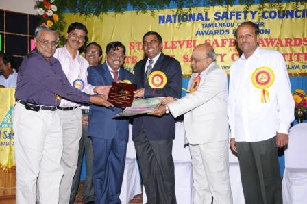 National Safety Council, Tamil Nadu Chapter’s Award of Honour for 2007